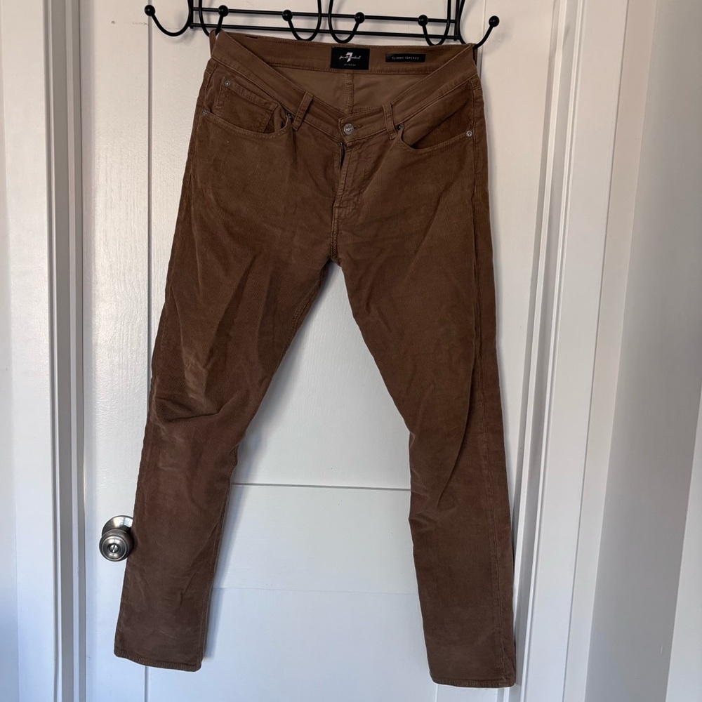 M32 7 for all Mankind Brown Corduroy Pants